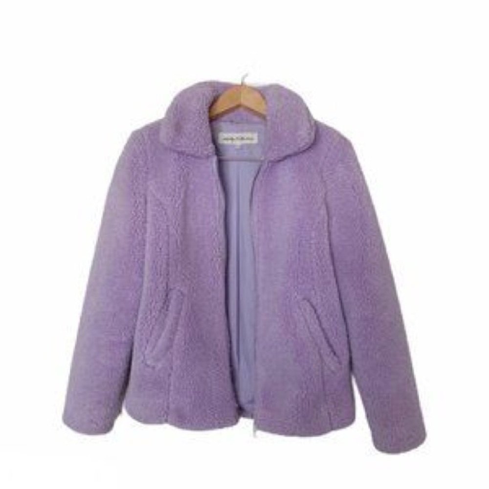 purple Sherpa jacket